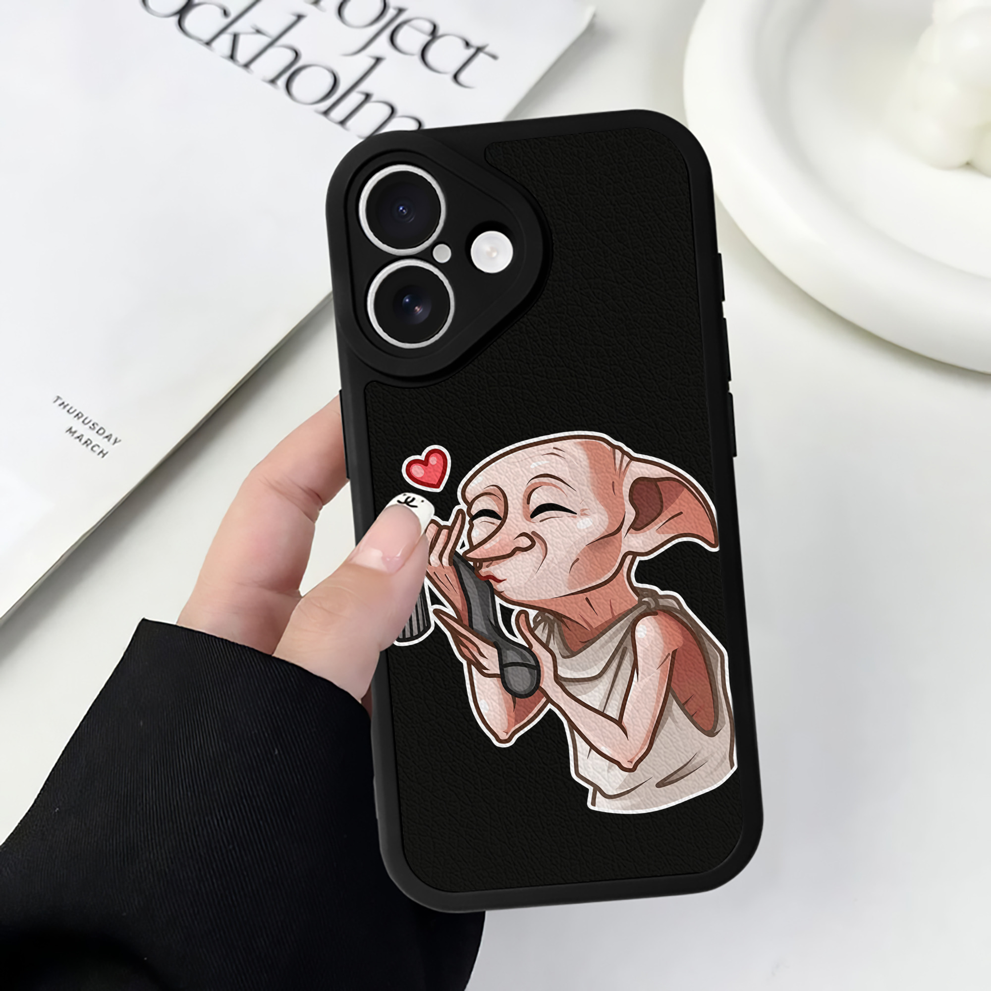 （画像用） Harry Potter ハリー・ポッターシリーズ 【iPhone 16シリーズ対応】シリコンスマホケース（レザー調） 材質：シリコン